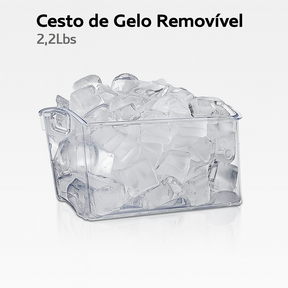 Máquina de Gelo com Design Elegante e Desempenho Premium